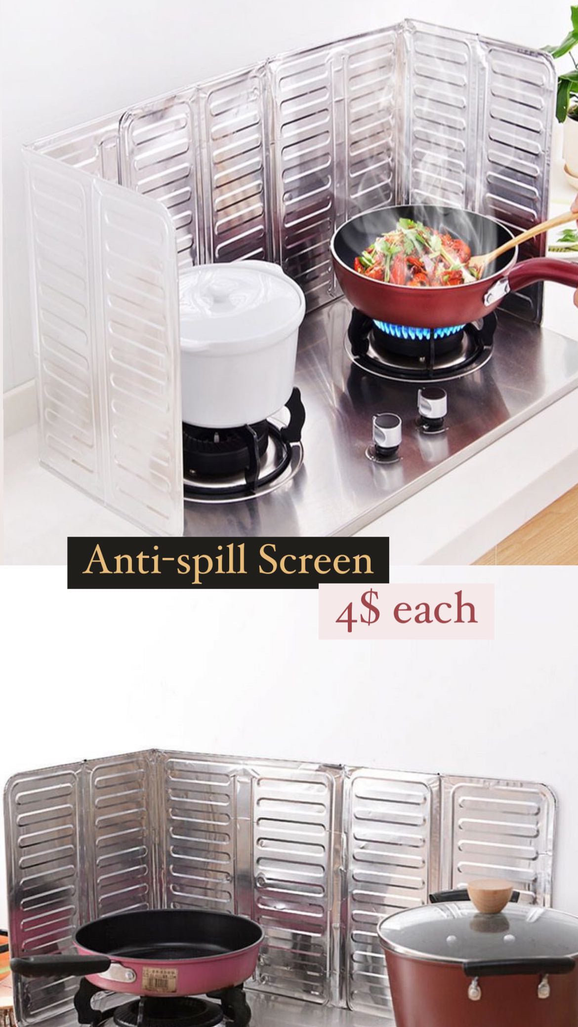 Aluminum Anti-Splatter Cooking Guard