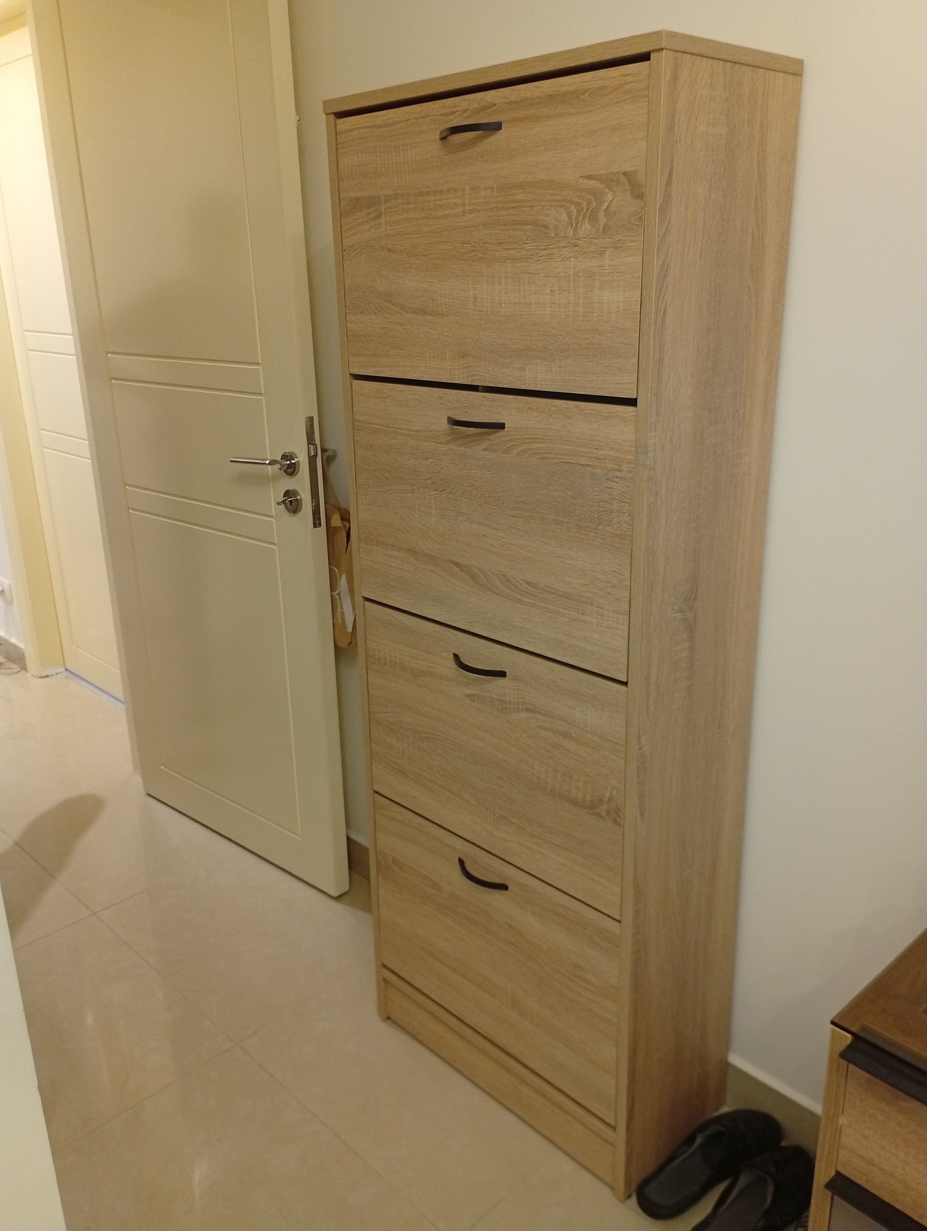 4-Level Shoe Cabinet – Space-Saving Storage