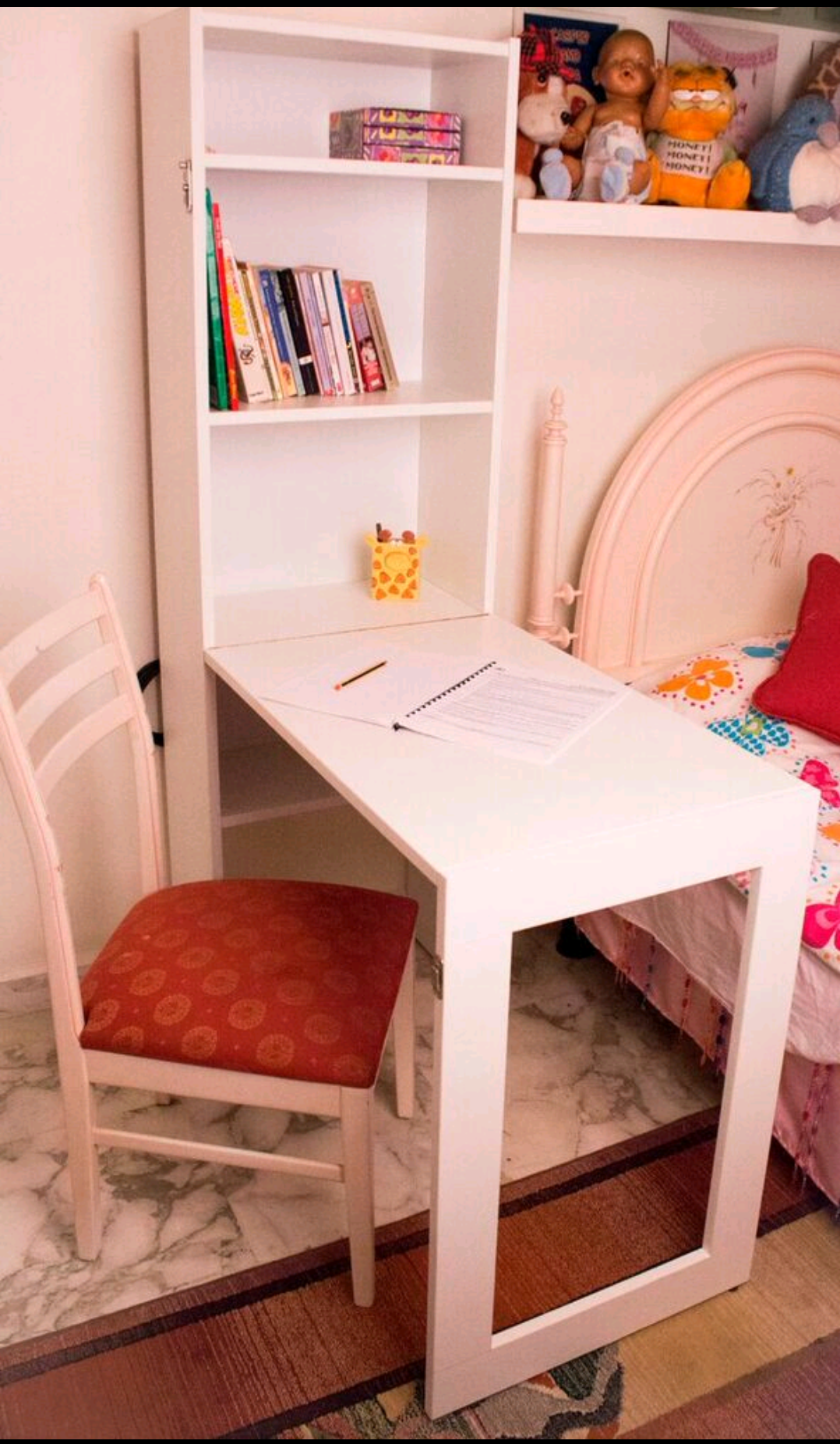 Space Saving Drop-Down Wall Table – Foldable Desk & Dining Table with Storage | Lebanon