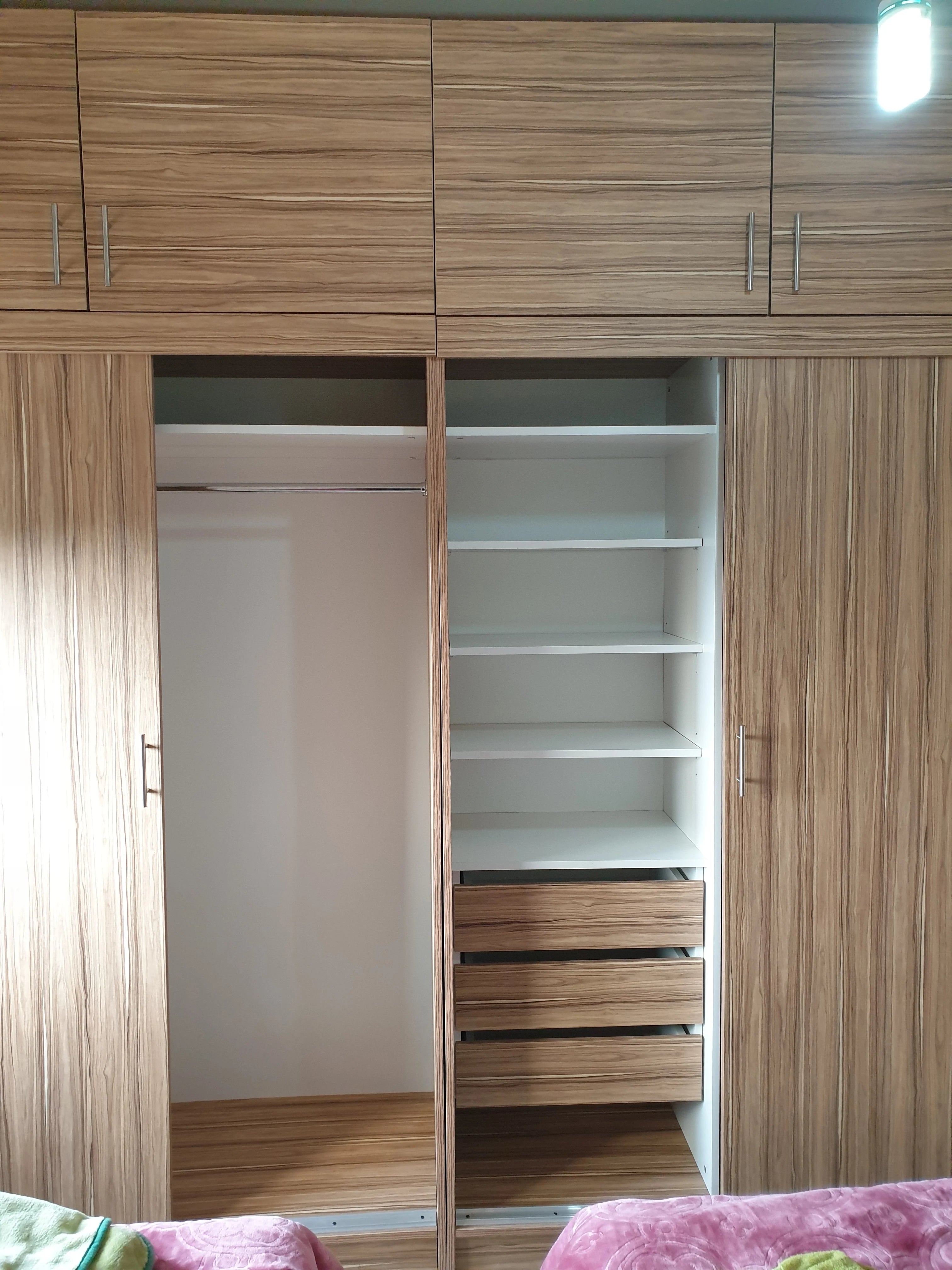 allOak Floor-to-Ceiling Wardrobe – 4 Door Storage Cabinet with Upper Cabinets | Lebanon