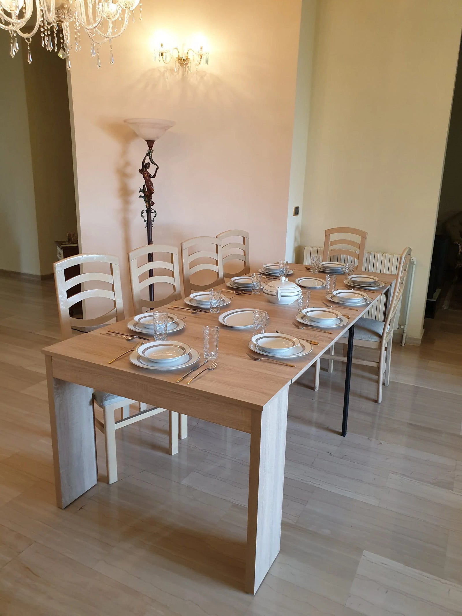 Console-to-Dining Table – Expandable 12-Seater | Lebanon