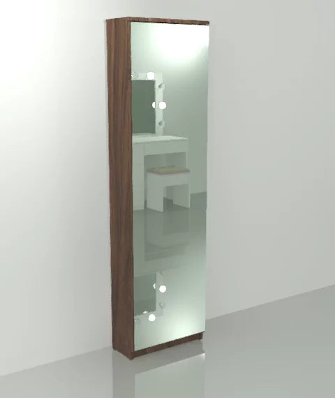 Gala Pencil Mirror Shoe Cabinet – Mirror Shoe Storage