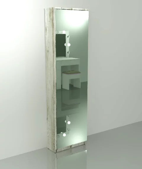 Gala Pencil Mirror Shoe Cabinet – Mirror Shoe Storage