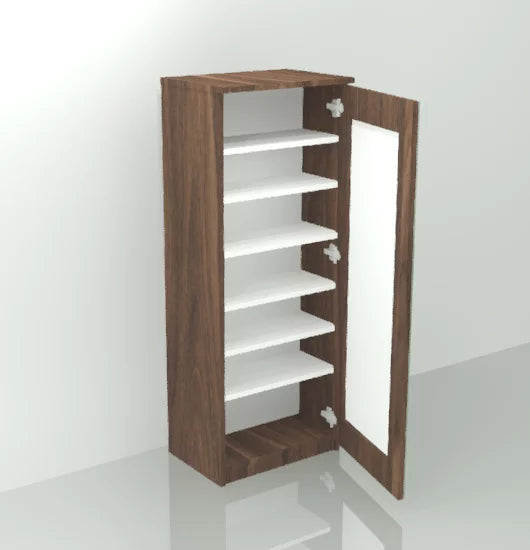 Gala Petite Mirror Shoe Cabinet – Slim Mirror Shoe Storage | Space Saving Lebanon