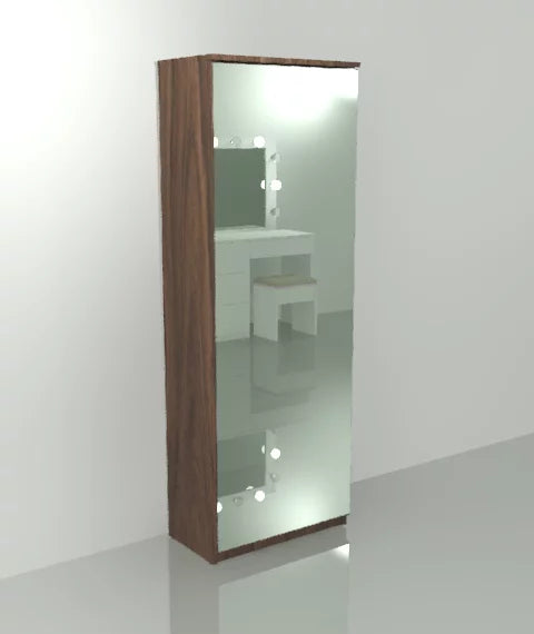 Gala Med Mirror Shoe Cabinet – Mirror Shoe Storage