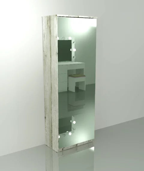 Gala Med Mirror Shoe Cabinet – Mirror Shoe Storage