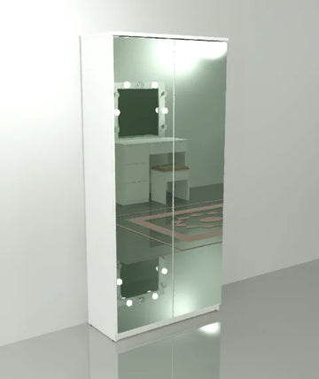 Gala Double Mirror Shoe Cabinet