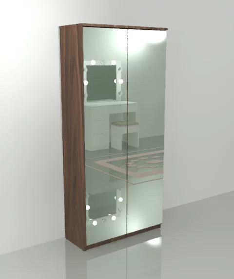 Gala Double Mirror Shoe Cabinet
