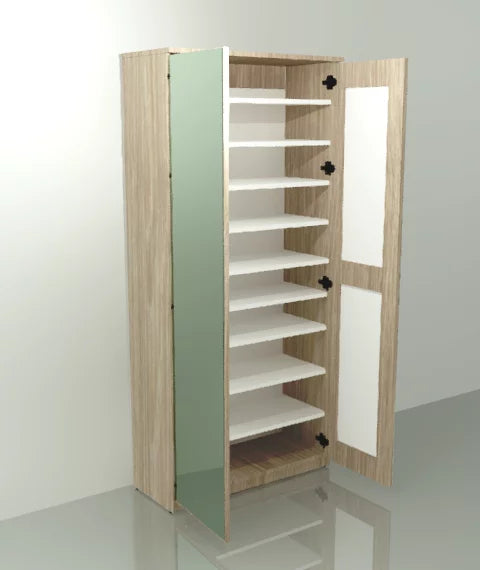 Gala Double Mirror Shoe Cabinet