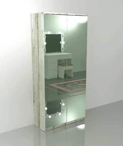Gala Double Mirror Shoe Cabinet