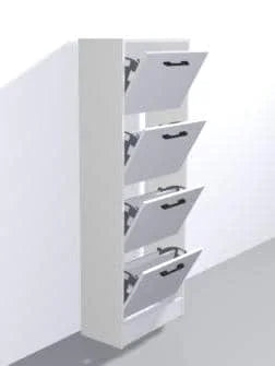 4-Level Shoe Cabinet – Space-Saving Storage