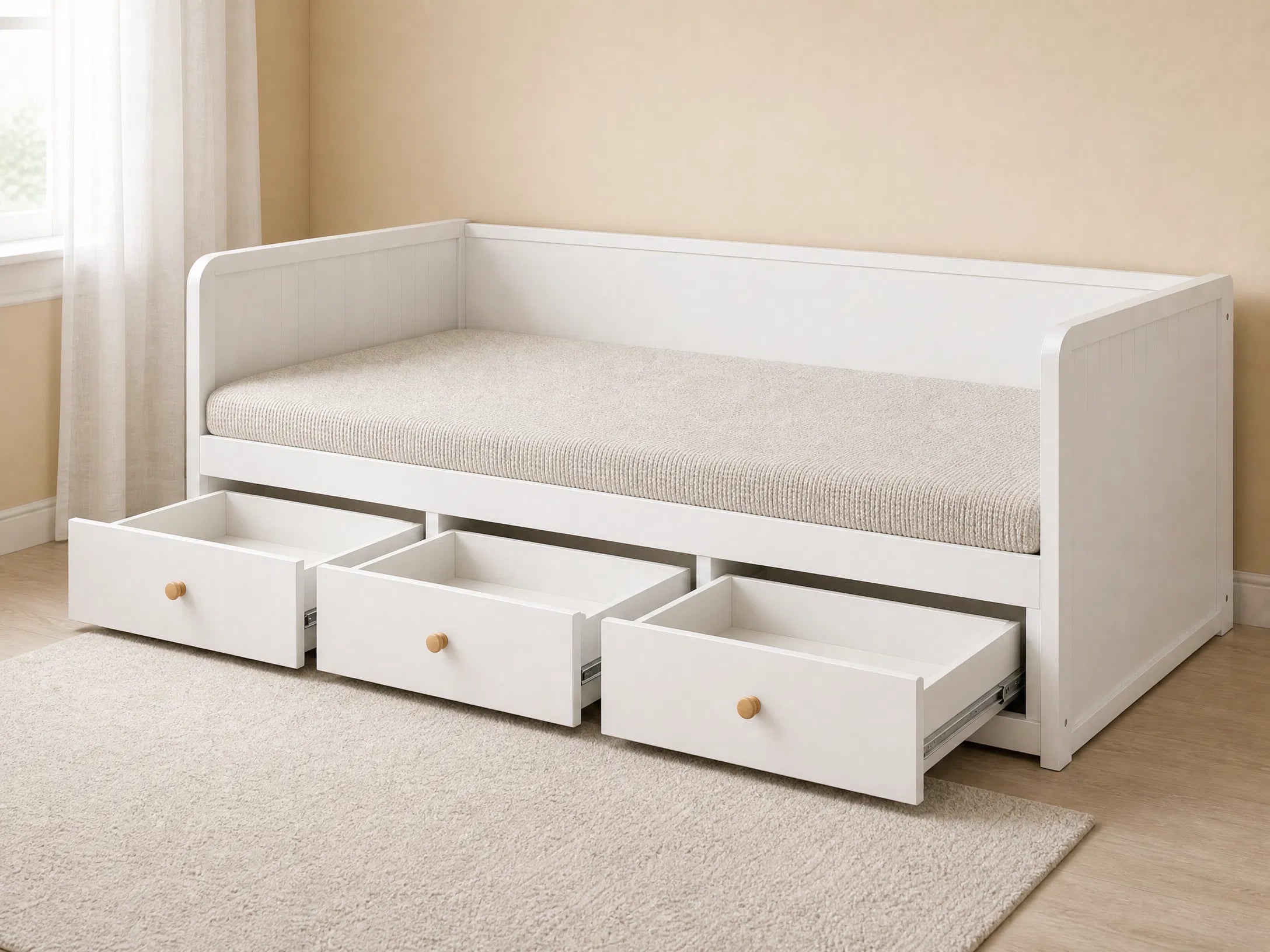 DayDreamer 3-in-1 Bed – Main Bed, Sofa Bed & Triple Storage Drawers | Space-Saving Bedroom Lebanon