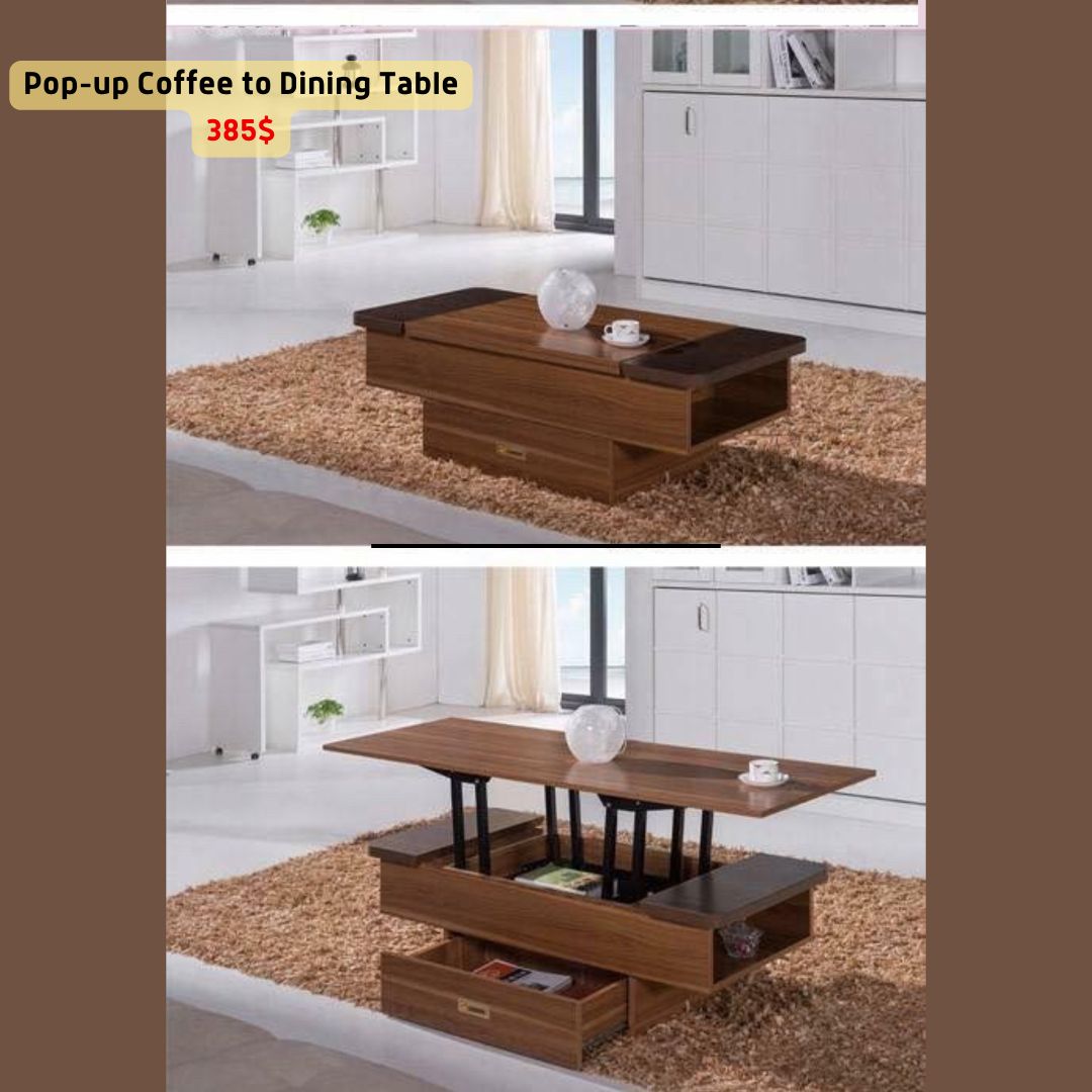 Pop-up to Dining Coffee Table