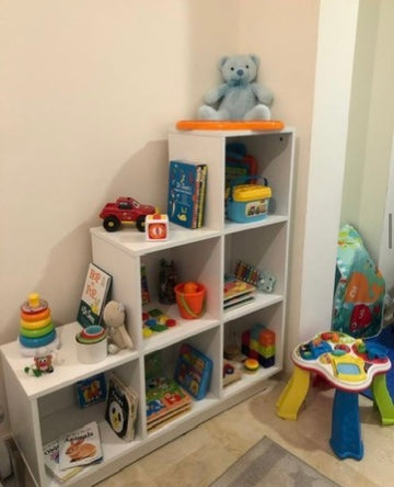 Leveled Bookshelf Organizer
