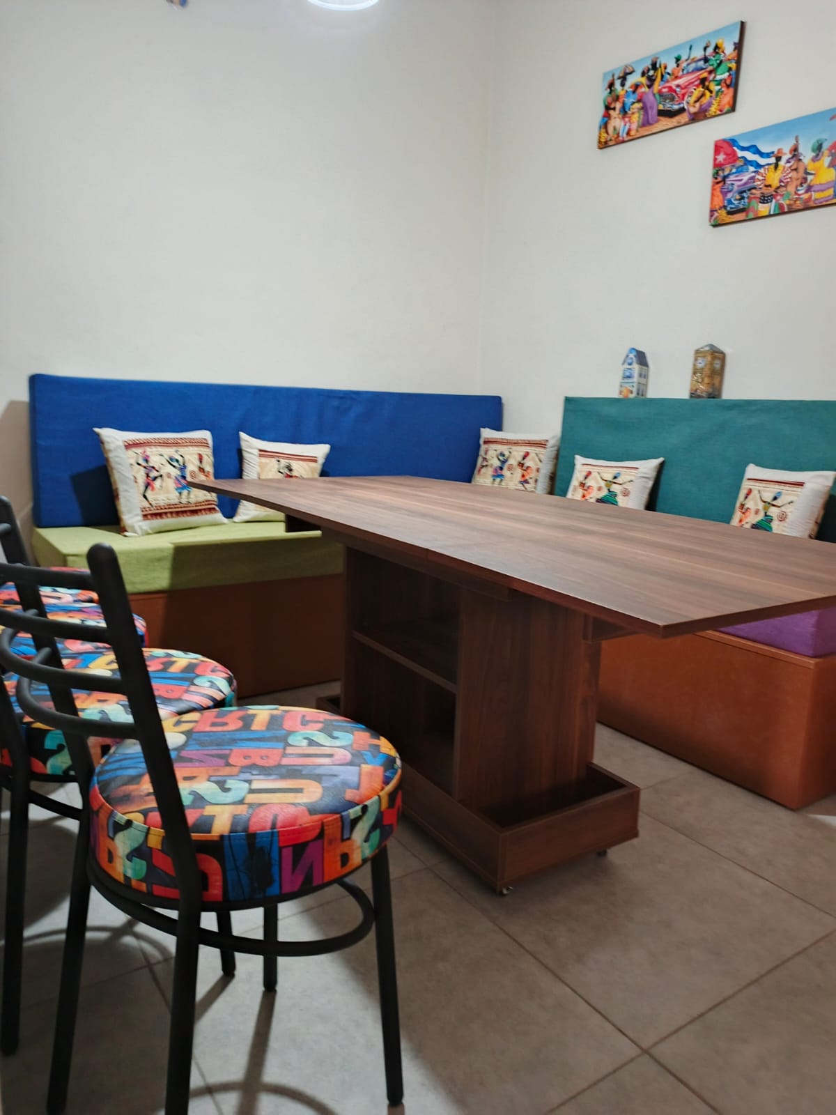 Cart Table – Foldable Dining Table on Wheels with Storage | Space-Saving Furniture Lebanon