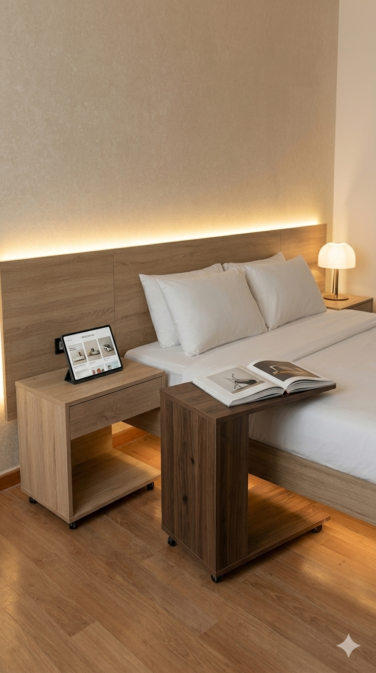 C-Table Movable Side Table – Small | Laptop & Snack Table | Lebanon