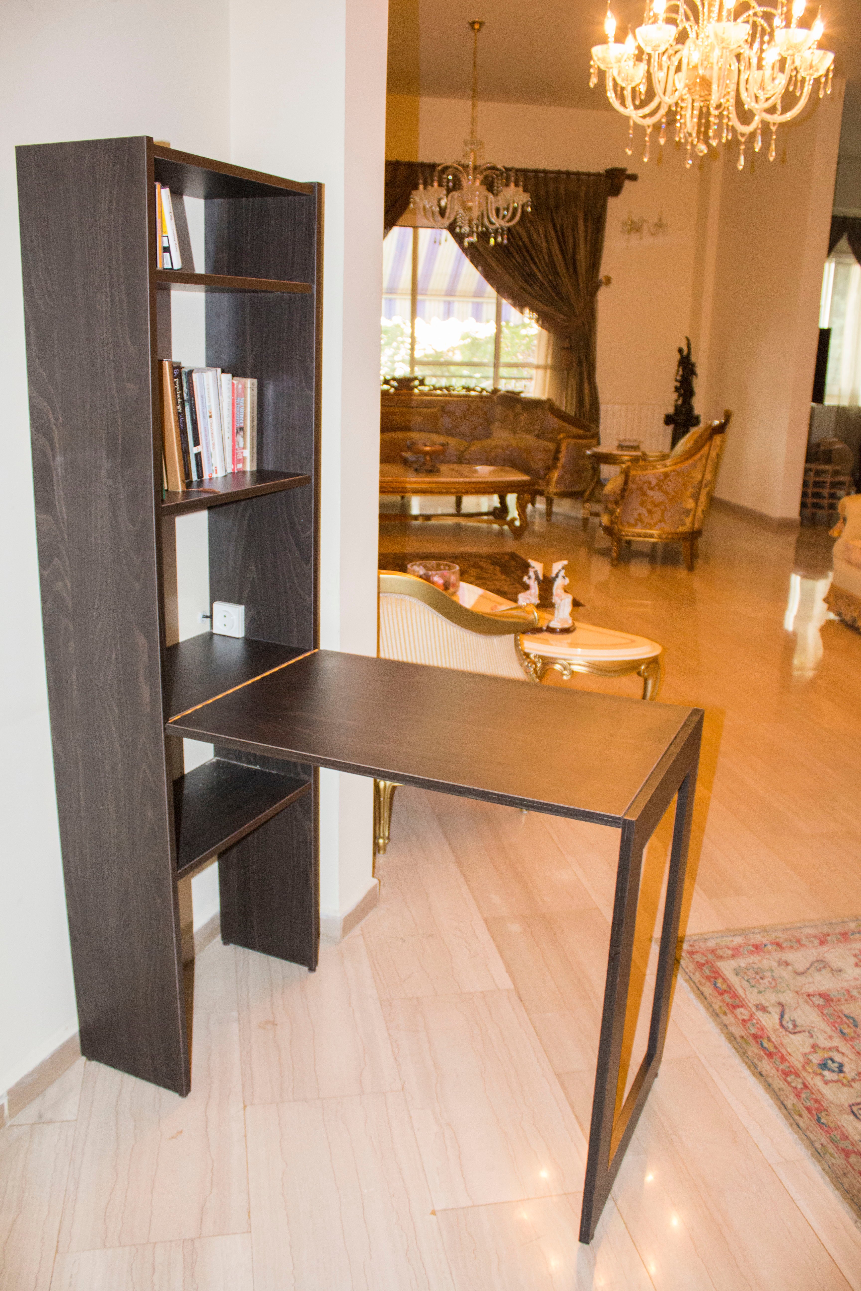 Space Saving Drop-Down Wall Table – Foldable Desk & Dining Table with Storage | Lebanon