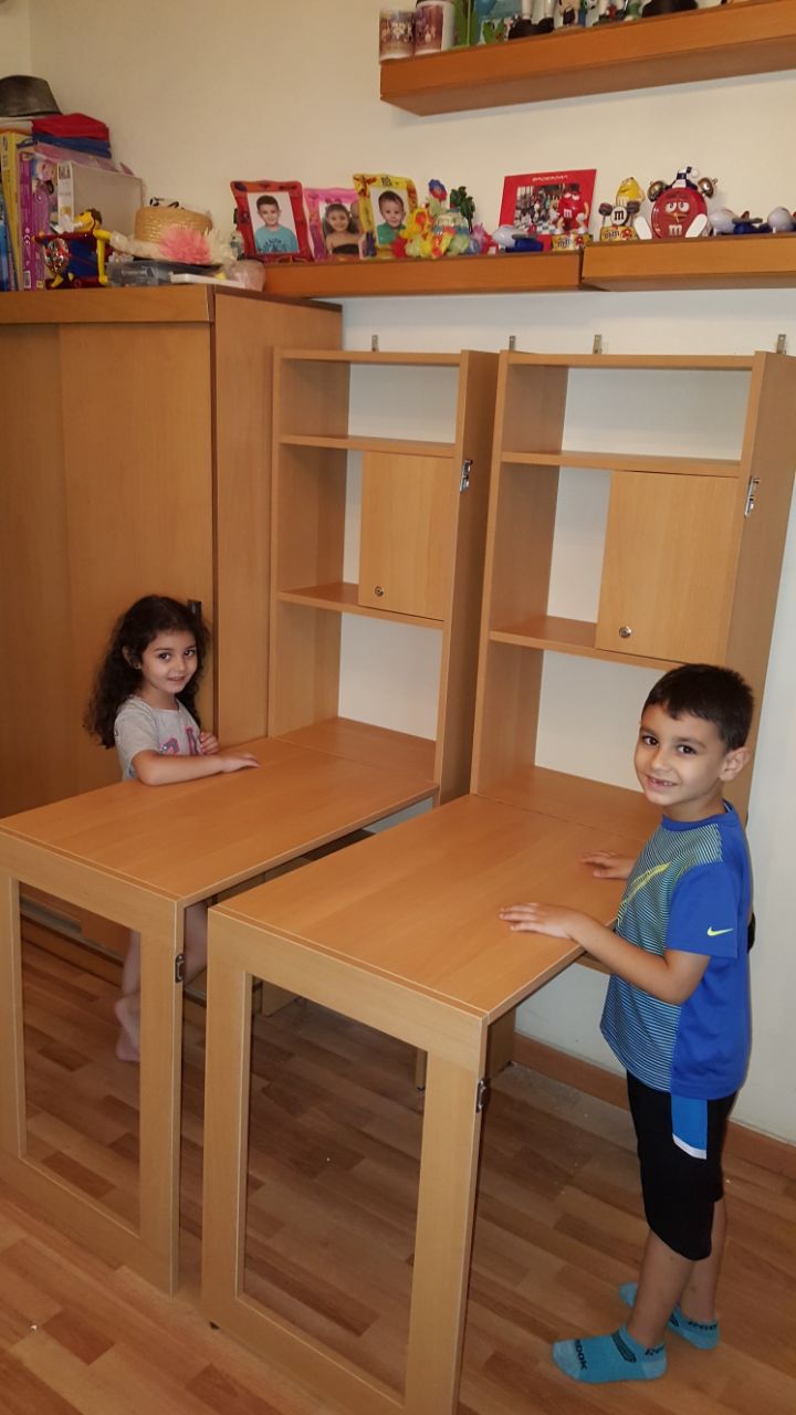 Space Saving Drop-Down Wall Table – Foldable Desk & Dining Table with Storage | Lebanon