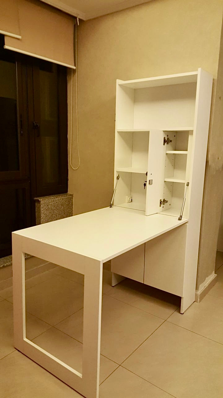 Space Saving Drop-Down Wall Table – Foldable Desk & Dining Table with Storage | Lebanon