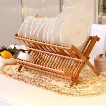 Eco-friendly Bamboo Dish Rack