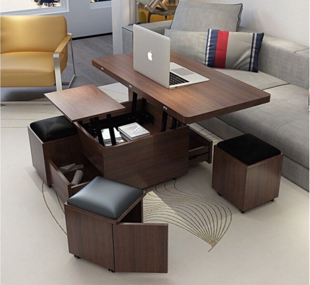 The ExpandSquare Coffee-to-Dining Table