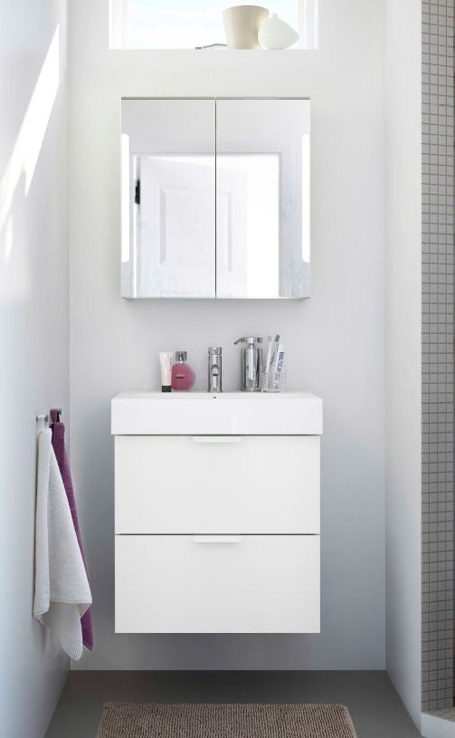 Double Compartment Medicine Cabinet – Wall-Mounted Bathroom Cabinet with Adjustable Shelves | Lebanon