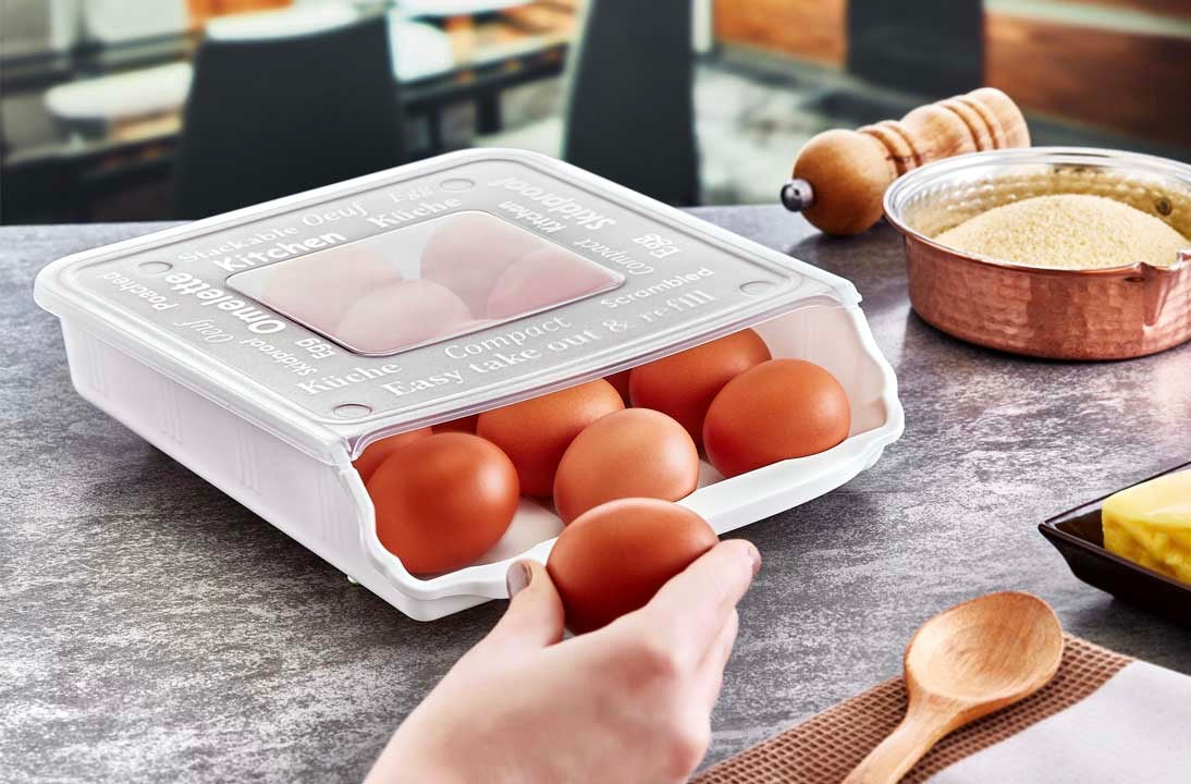 Auto-scrolling Egg Storage Organizer Plexi