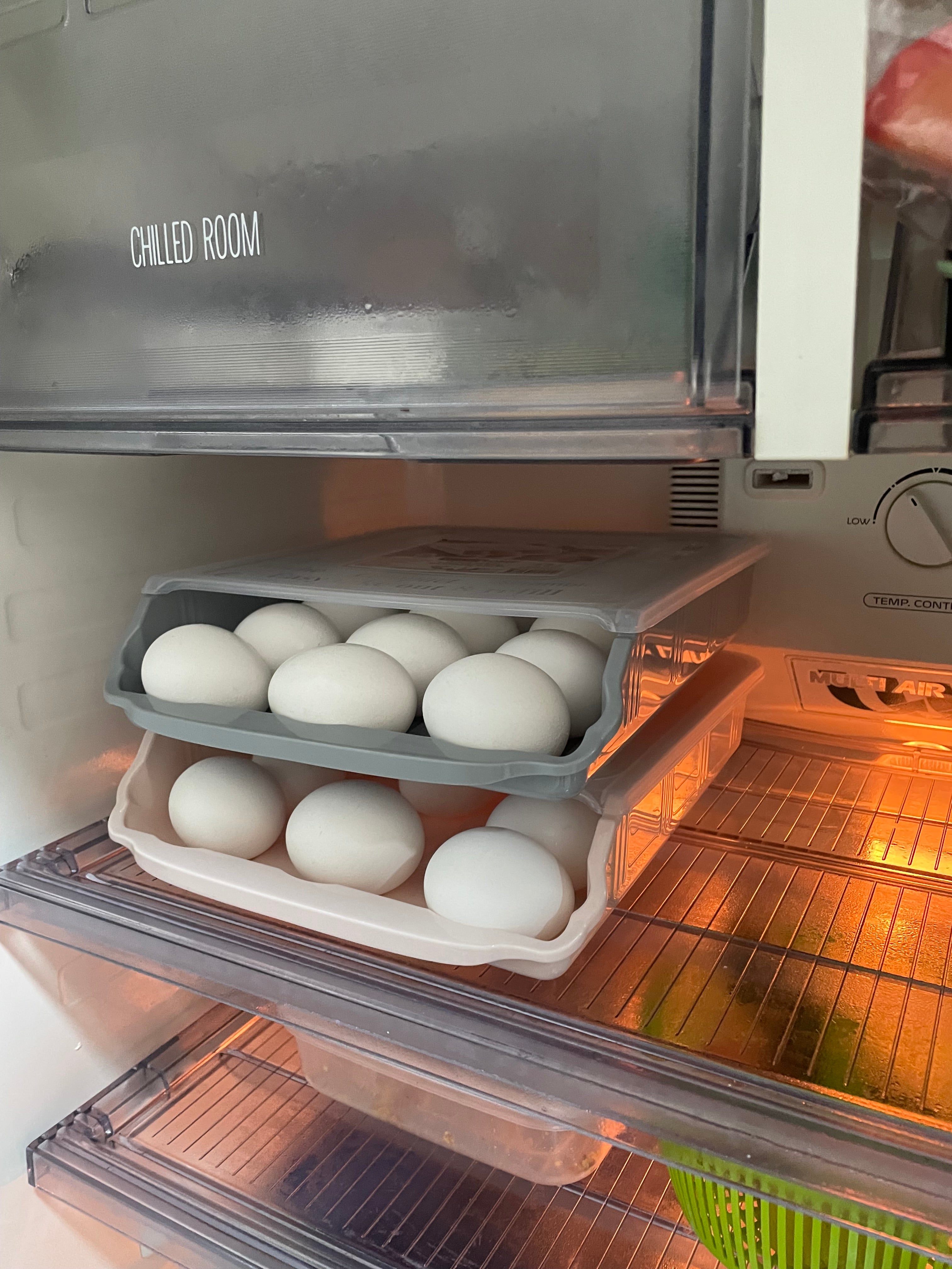 Auto-scrolling Egg Storage Organizer Plexi