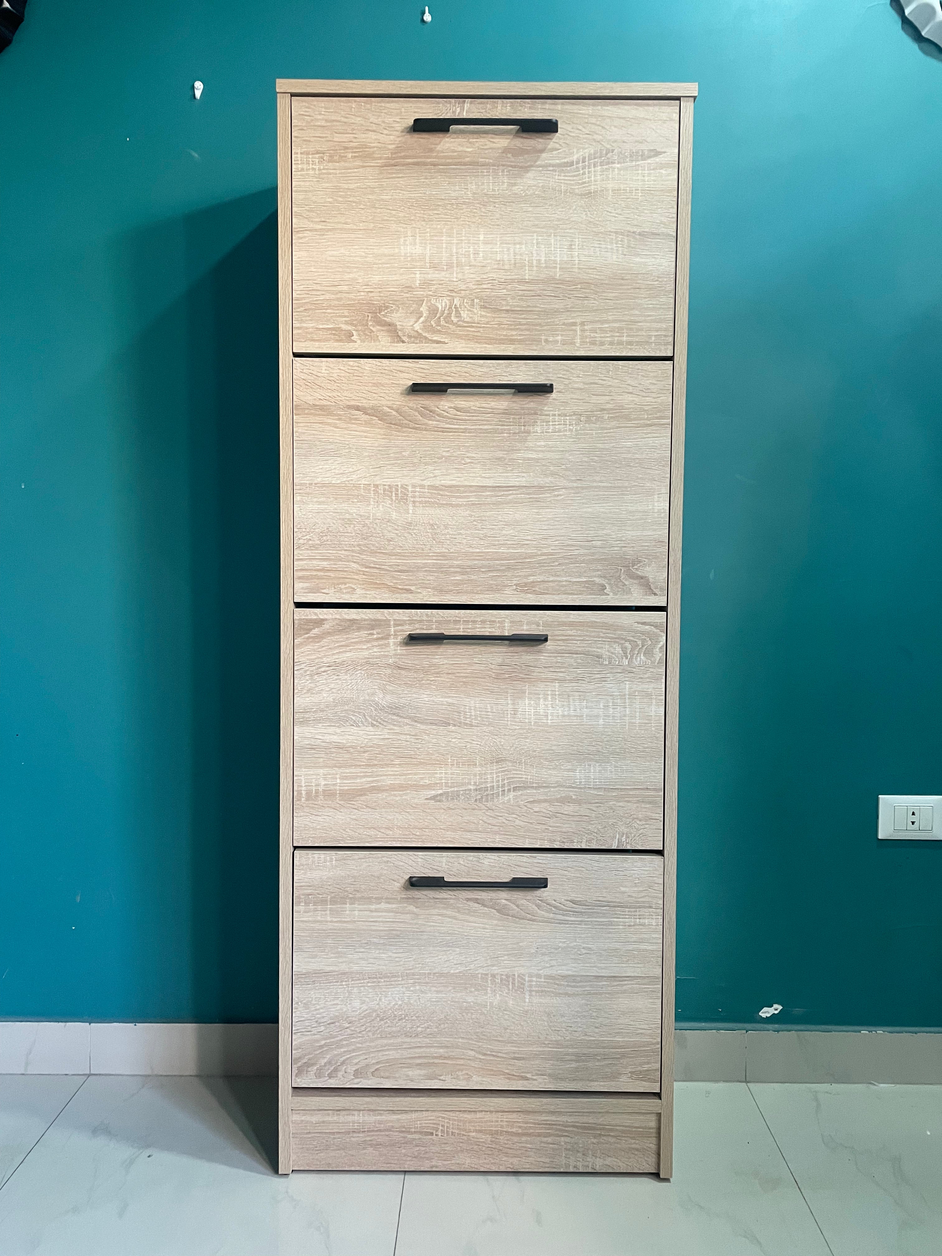 4-Level Shoe Cabinet – Space-Saving Storage