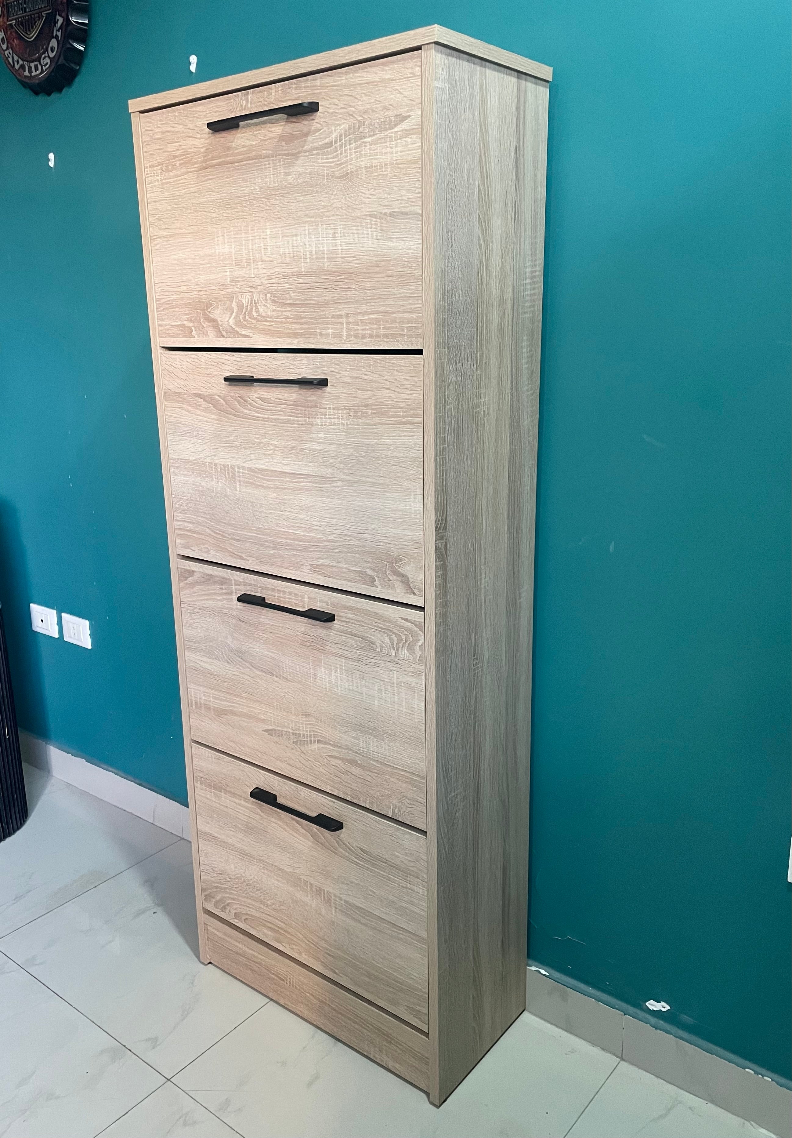 4-Level Shoe Cabinet – Space-Saving Storage
