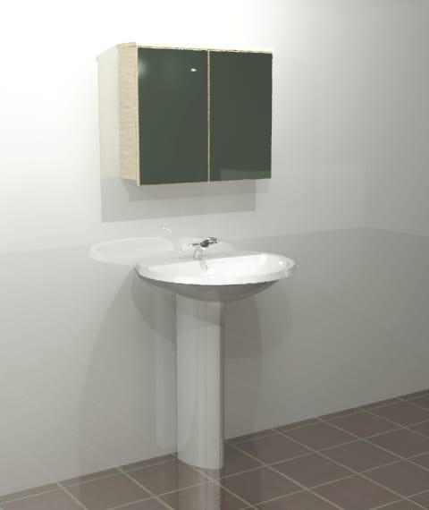 Double Compartment Medicine Cabinet – Wall-Mounted Bathroom Cabinet with Adjustable Shelves | Lebanon