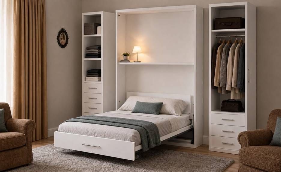 Wallbed, Side Cabinet
