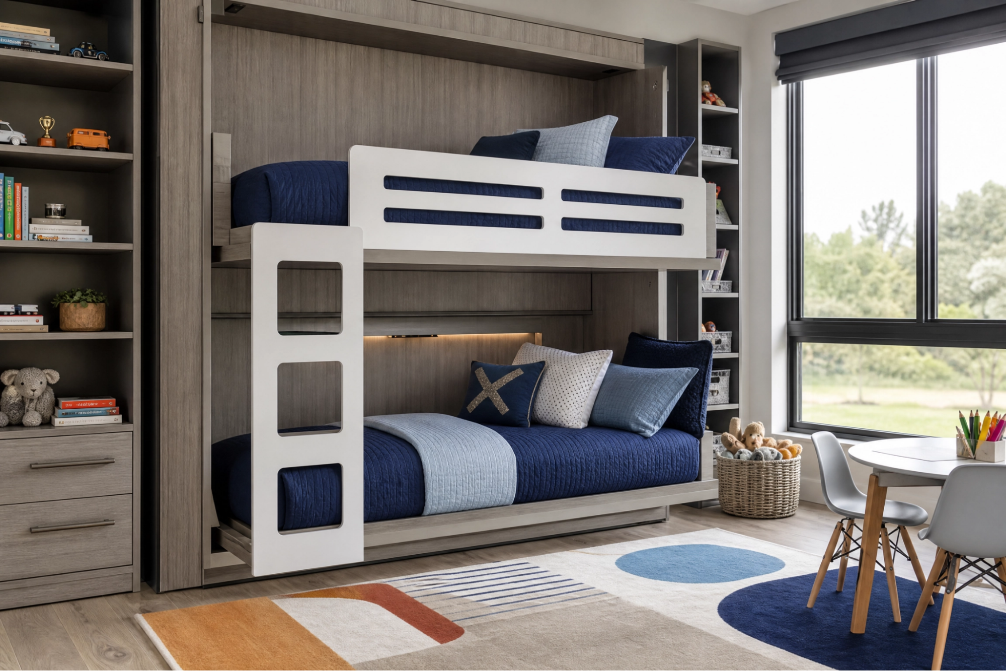 Stairway to Sleep Bunk Bed – Kids Twin Bunk Bed with Stair Ladder | Customizable | Lebanon