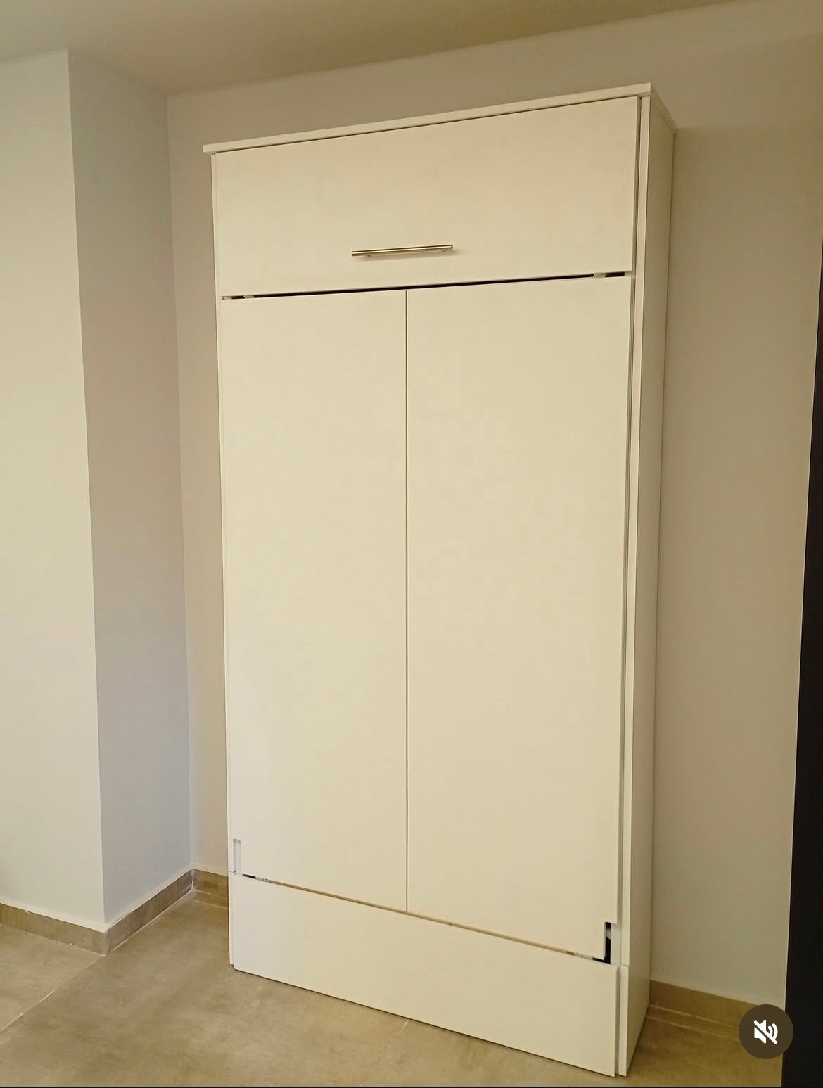 Luna Single Murphy Bed – Wall Bed with Bookshelf & Storage | Single Murphy Bed Lebanon