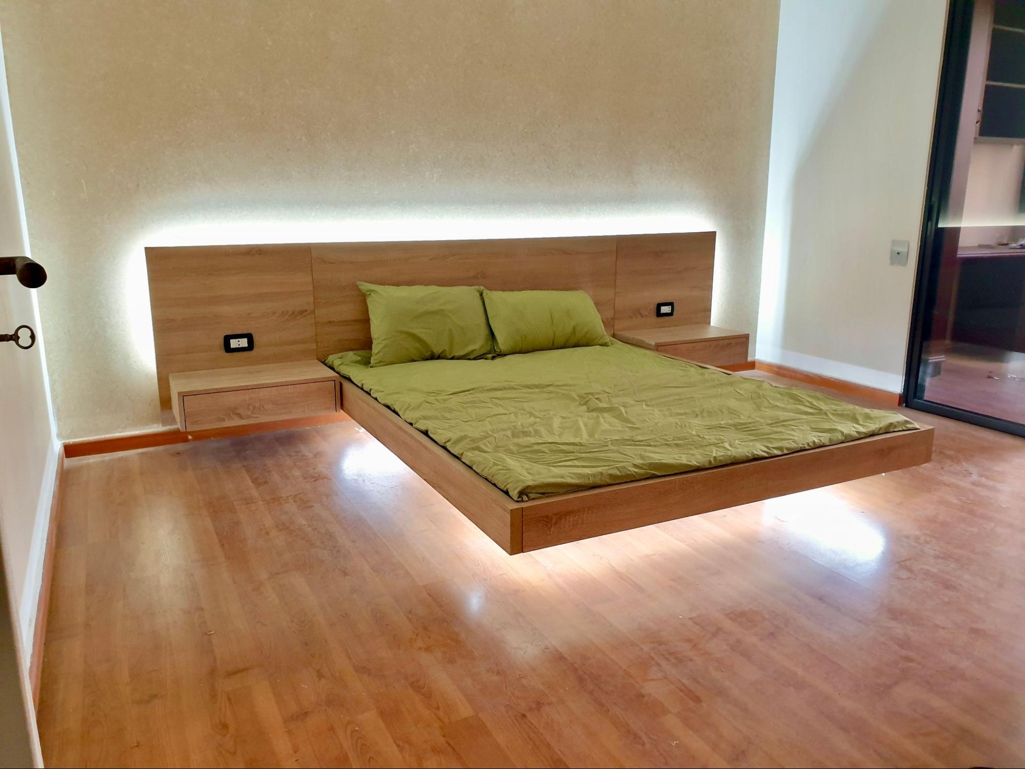 GravityBed LED – Floating Levitating Bed Frame with LED Lights | Modern Bedroom Lebanon