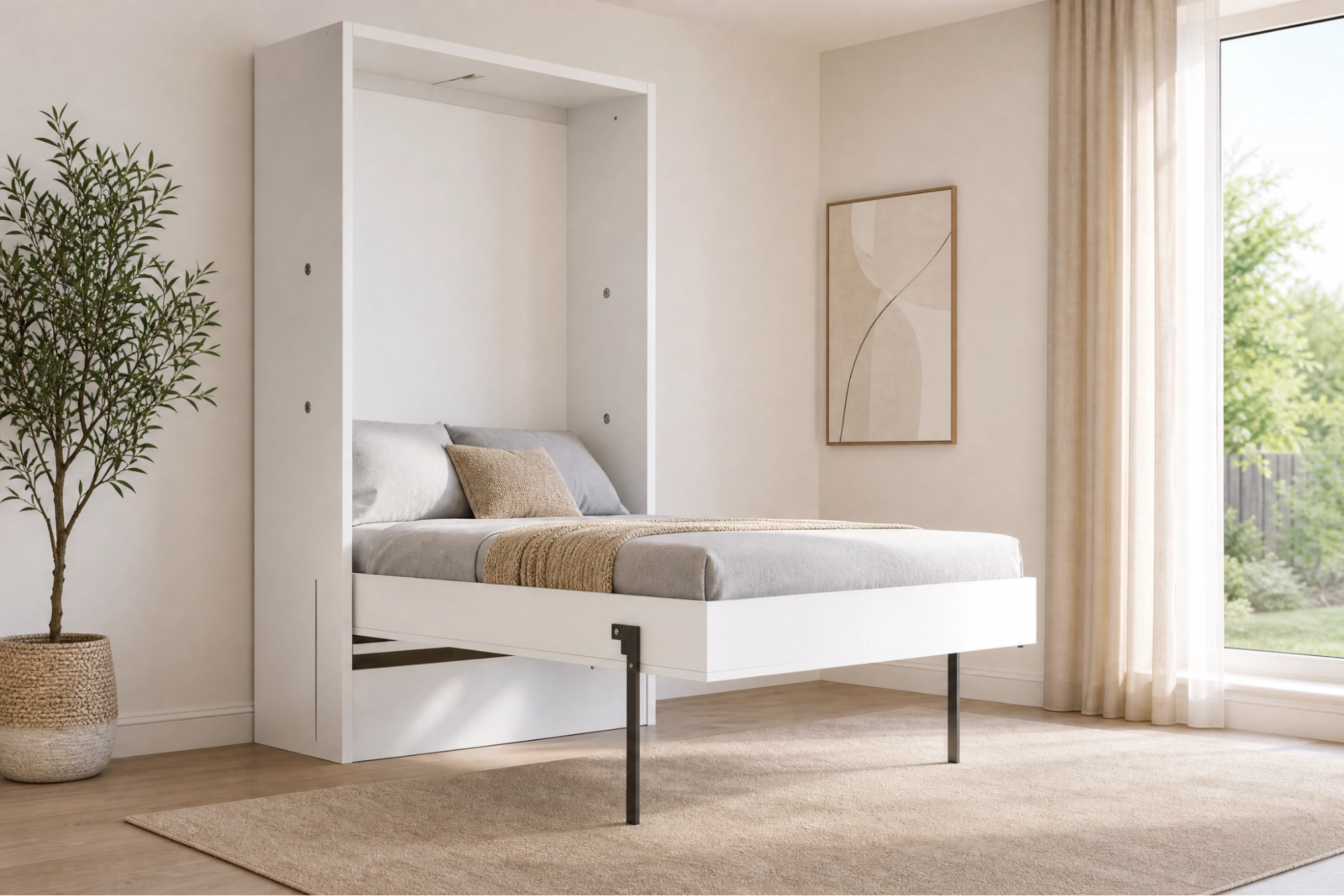 SmartSleeper Murphy Bed – Wall Bed with Bookshelf & Storage | Single Murphy Bed Lebanon