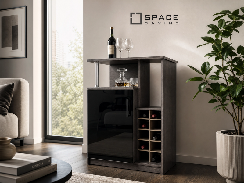VertBar Mini Bar Unit – Compact Standing Bar with Wine Rack & Storage | Lebanon