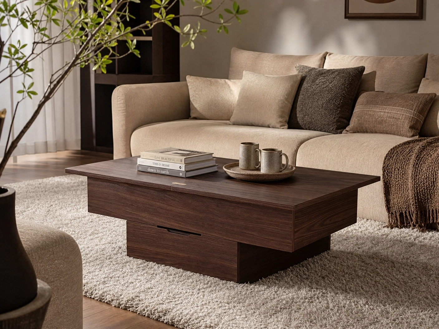 Pop-up to Dining Coffee Table
