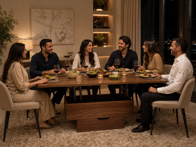 Pop-up to Dining Coffee Table