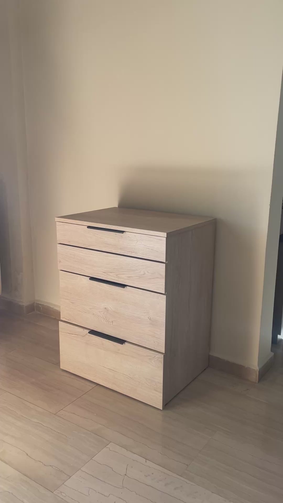 Compact 2-in-1 Dresser & Vanity Seat – Mirror with Storage Dividers & Pull-Out Seat | Lebanon