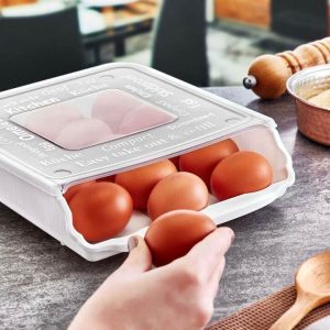 Auto-scrolling Egg Storage Organizer Plexi