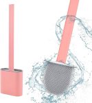 Silicone Toilet Cleaning Brush with Holder